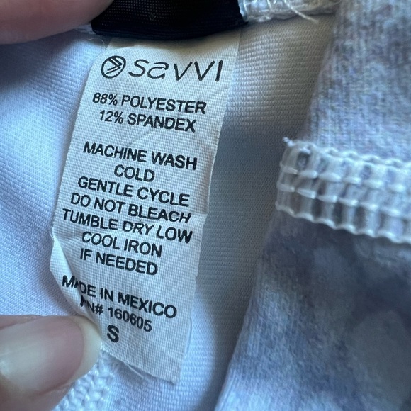 SAVVI FIT Opal leggings in white snake. Size S - Picture 12 of 12